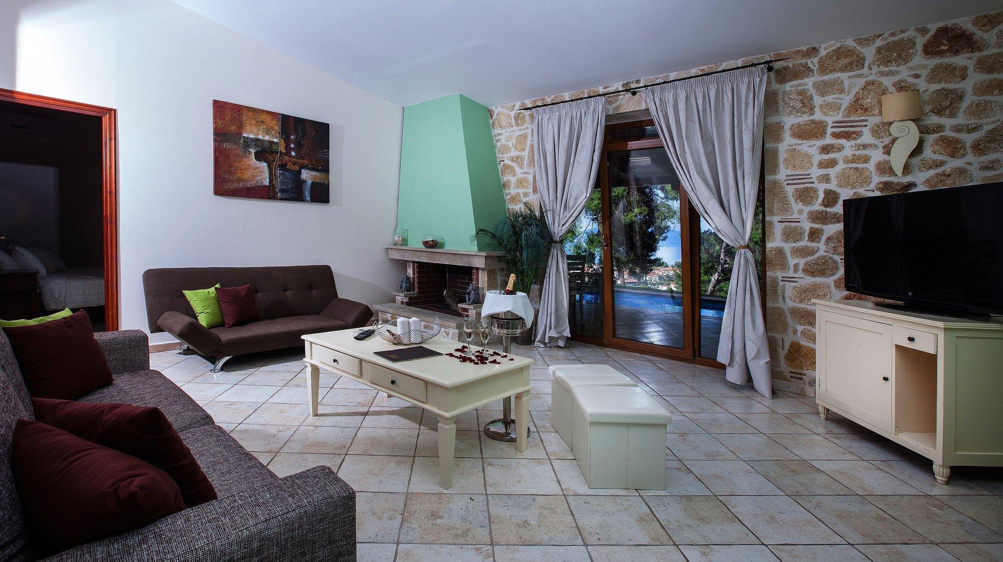 Alia Palace Hotel - Adults Only 16+ Chalkidiki ภายนอก รูปภาพ A living room