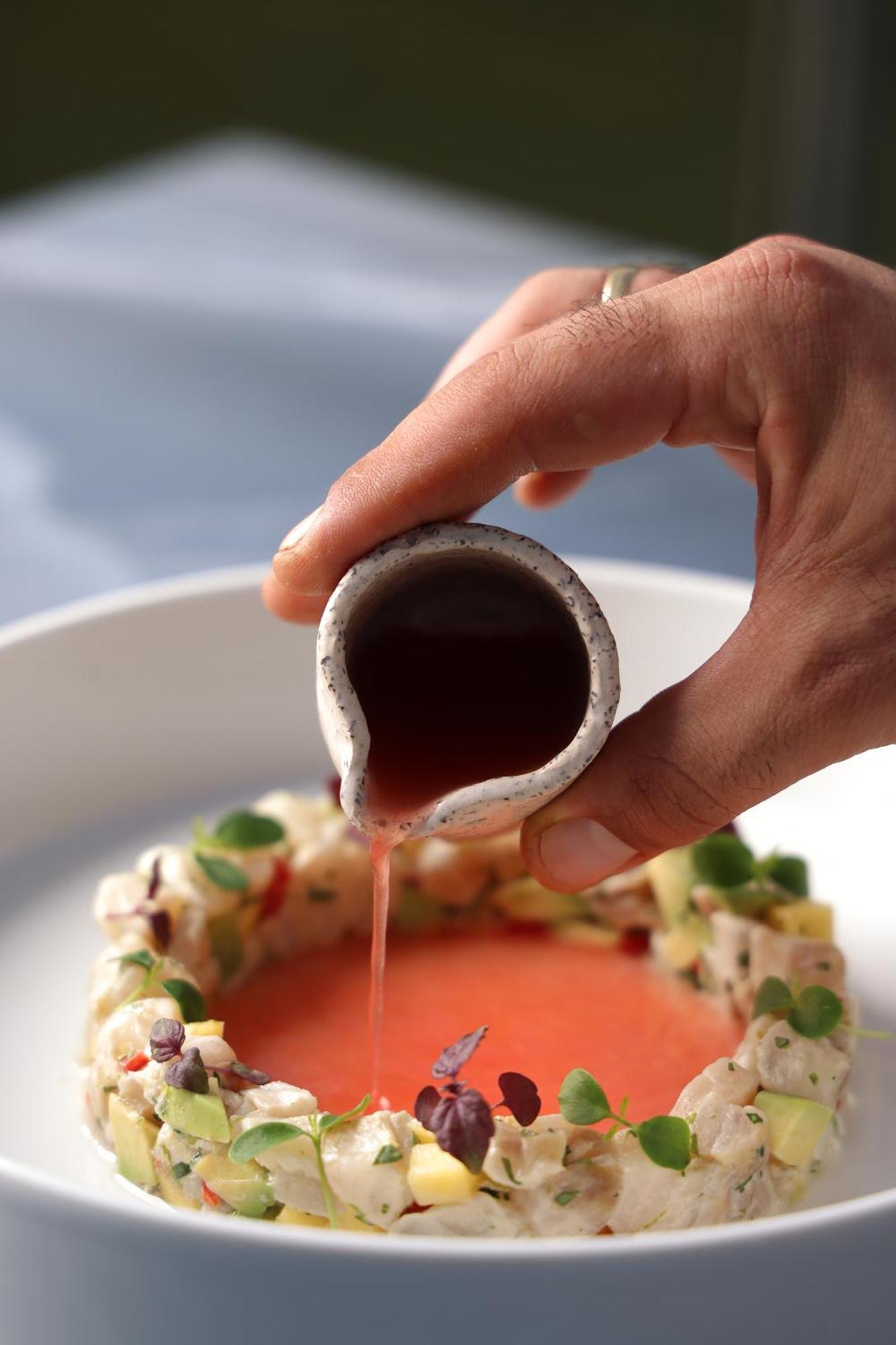 Alia Palace Hotel - Adults Only 16+ Chalkidiki ภายนอก รูปภาพ Soy sauce being poured
